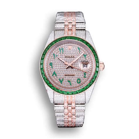 rolex datejust berbingkai cincin berlian